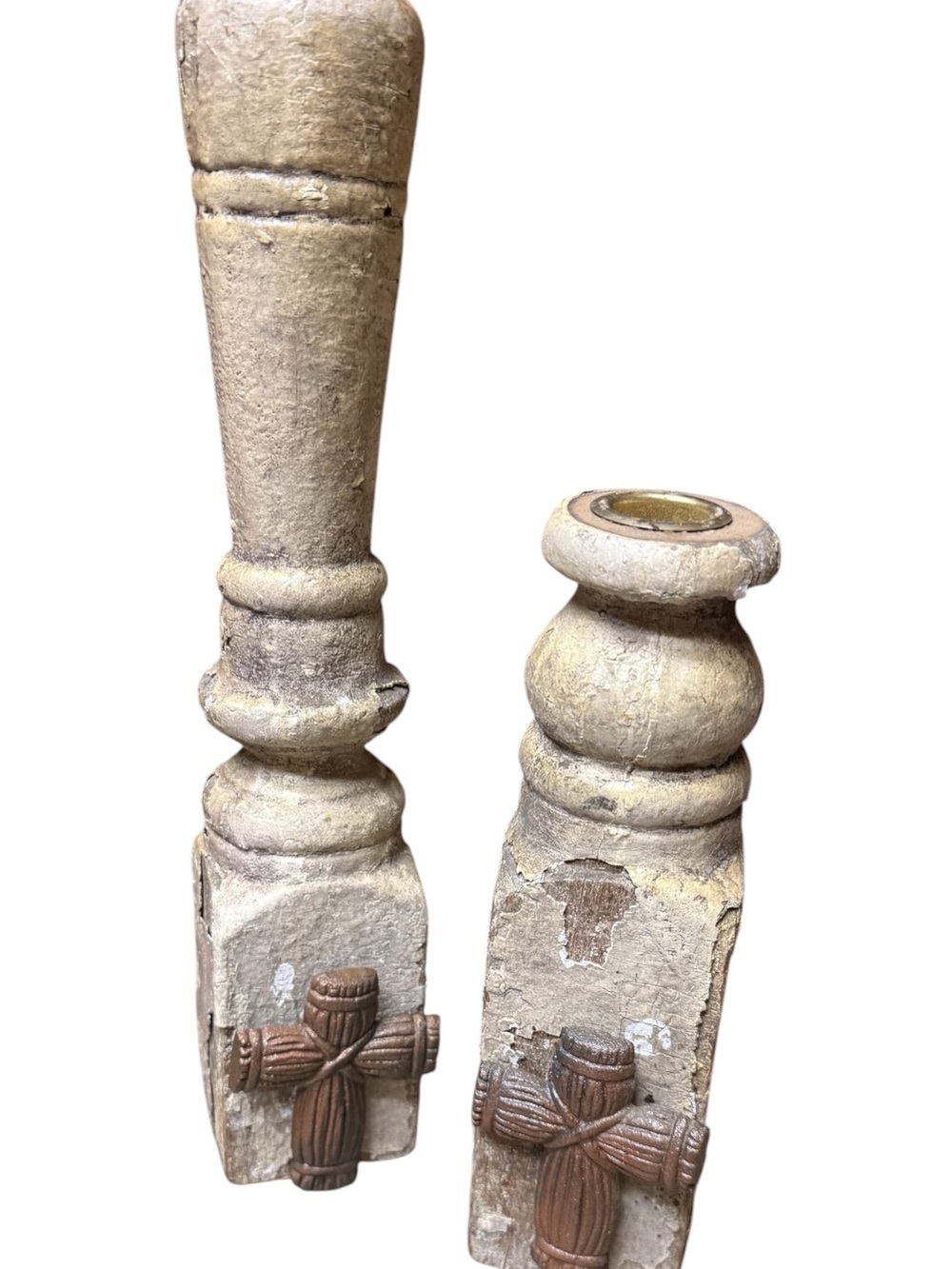 Rustic Farmhouse Antique Candle Holders